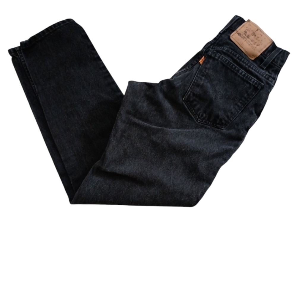 Levi's Orange Tab Relaxed Fit Tapered Leg Mom Jeans  Black Size 6